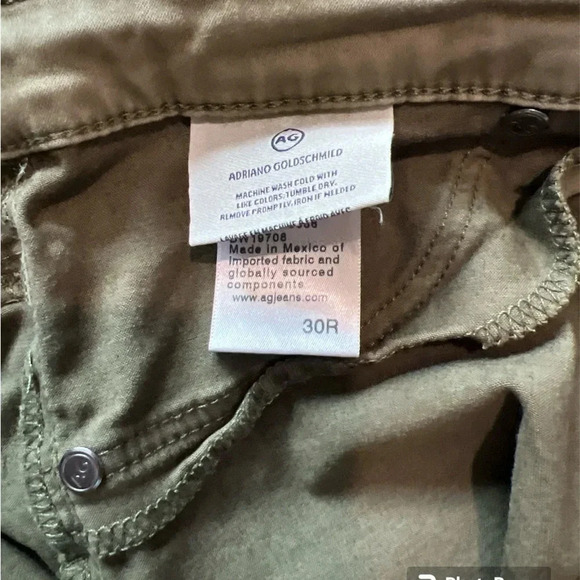 AG Adrianno Goldschmid Anthro The Abby Mid Rise Skinny Ankle Jean women's 30R - Picture 6 of 10